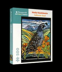 Molly Hashimoto: California Quail 500-Piece Jigsaw Puzzle
